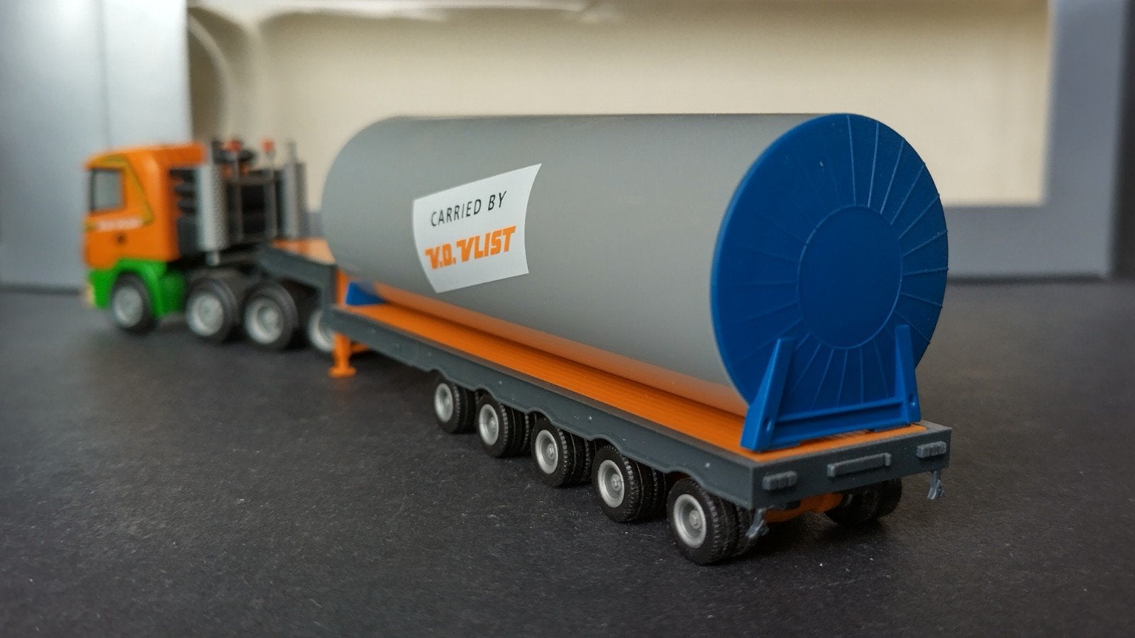 Scania R144 van der Vlist zwaar transport 1:87 herpa Pol, Verzenden, ., Nieuw, Herpa