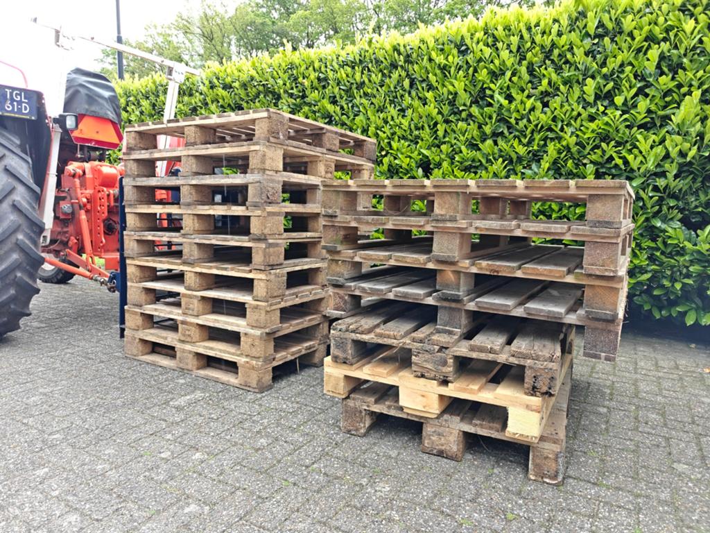 Partij pallets, Doe-het-zelf en Verbouw, Hout en Planken, Ophalen, Overige houtsoorten, Minder dan 200 cm, Pallet