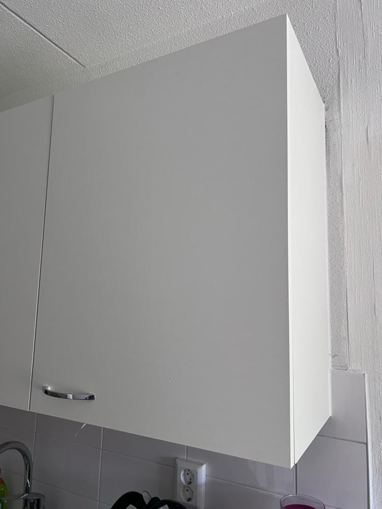 Witte Keukenkast Bovenkast met Handvat, Huis en Inrichting, Keuken | Keukenelementen, Gebruikt, Wit, Minder dan 100 cm, 25 tot 50 cm