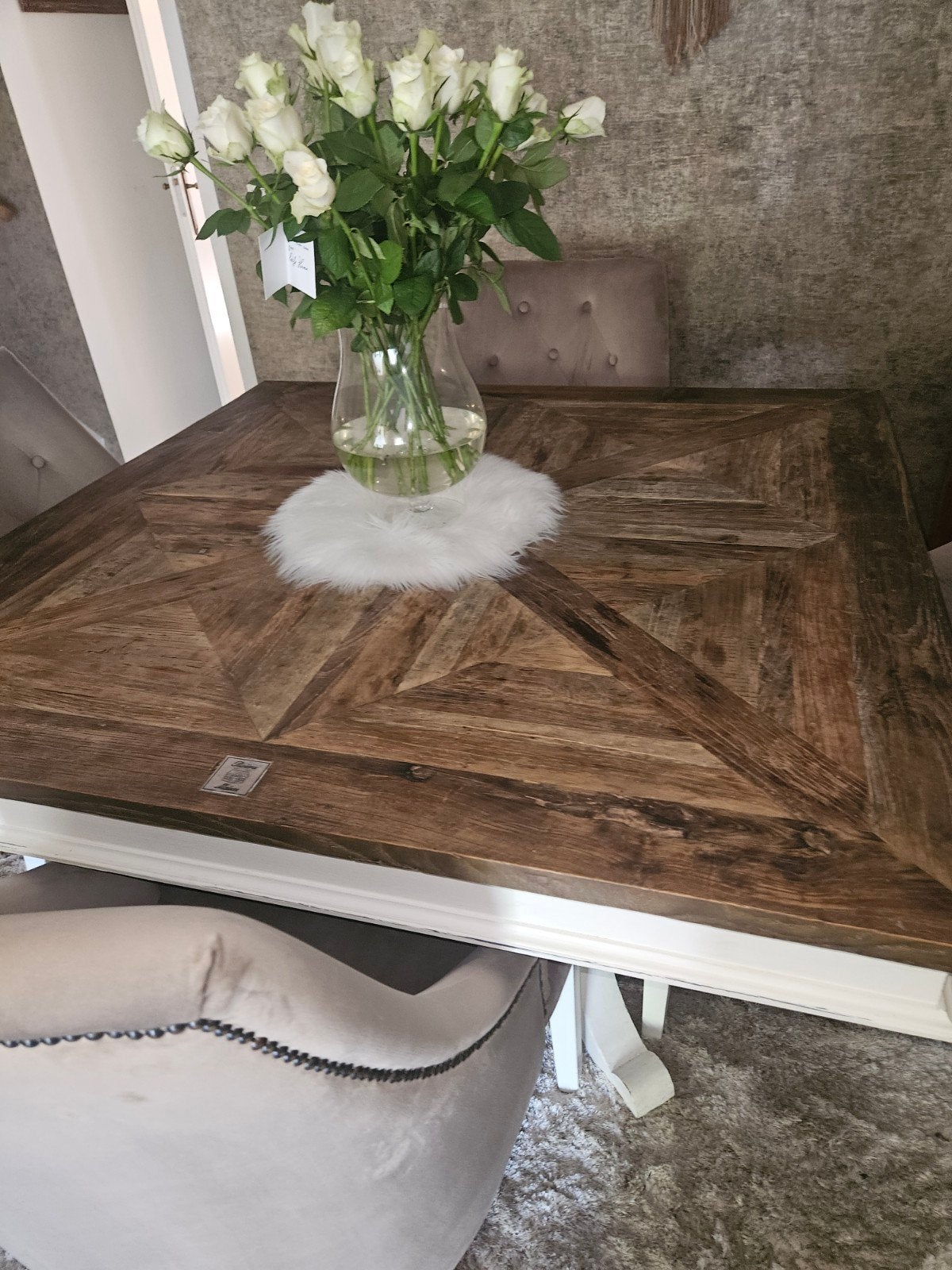 Riviera Maison 1.50 bij 1.50, Huis en Inrichting, Tafels | Eettafels, Ophalen, Rechthoekig, 100 tot 150 cm, 100 tot 150 cm