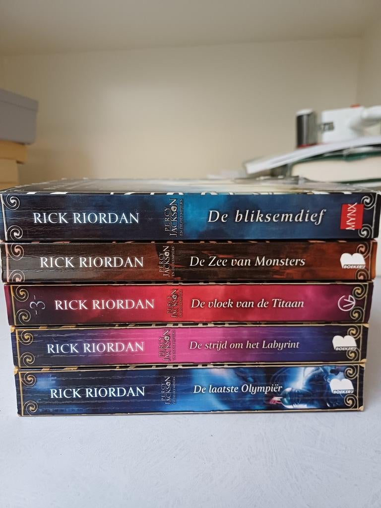 Percy Jackson en de Olympiërs, Boeken, Ophalen of Verzenden, Gelezen, Rick Riordan