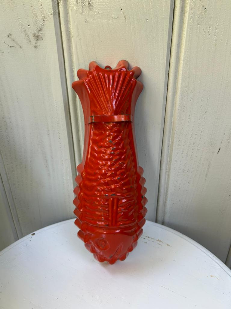 Oranje bakvorm pasteivorm vis, Antiek en Kunst, Curiosa en Brocante, Ophalen of Verzenden