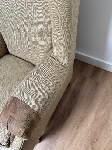 Schotse Oorfauteuil van John Bardale, Ophalen, Gebruikt, Minder dan 75 cm, Vintage