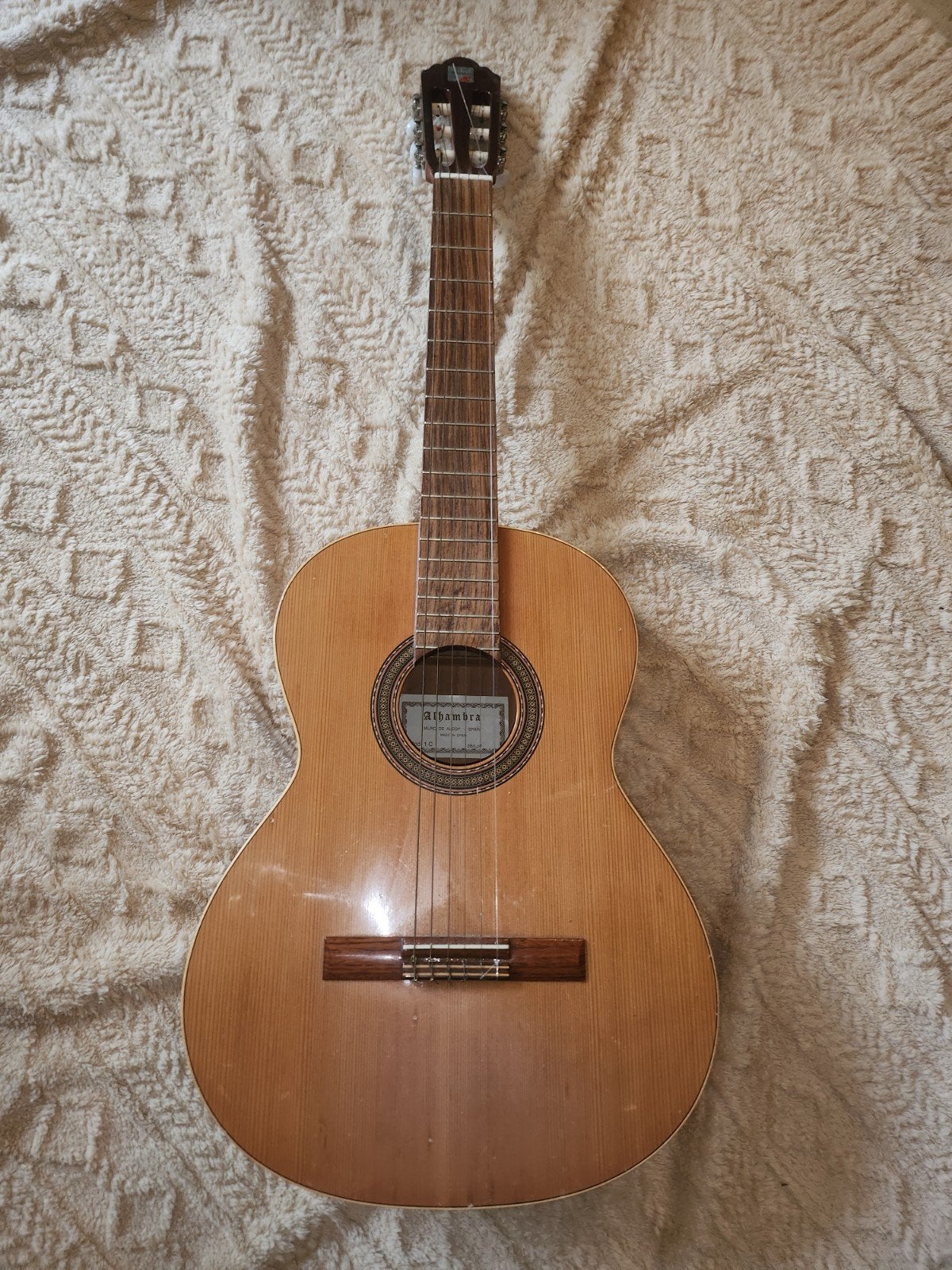 Alhambra Gitaar - mod. 1 C met houder, Ophalen, Gebruikt, Klassieke of Spaanse gitaar