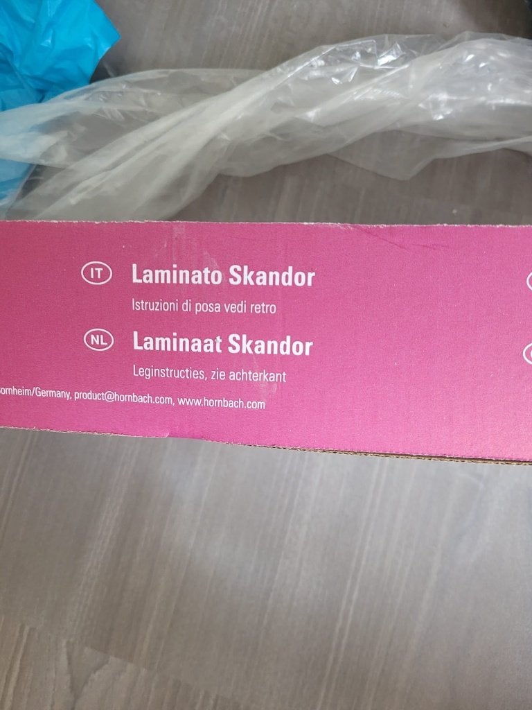 Laminaat vloer eiken grijs (laminaat Skandor) - ong. 24 m2, Ophalen, Overige materialen, Gebruikt, 50 tot 150 cm