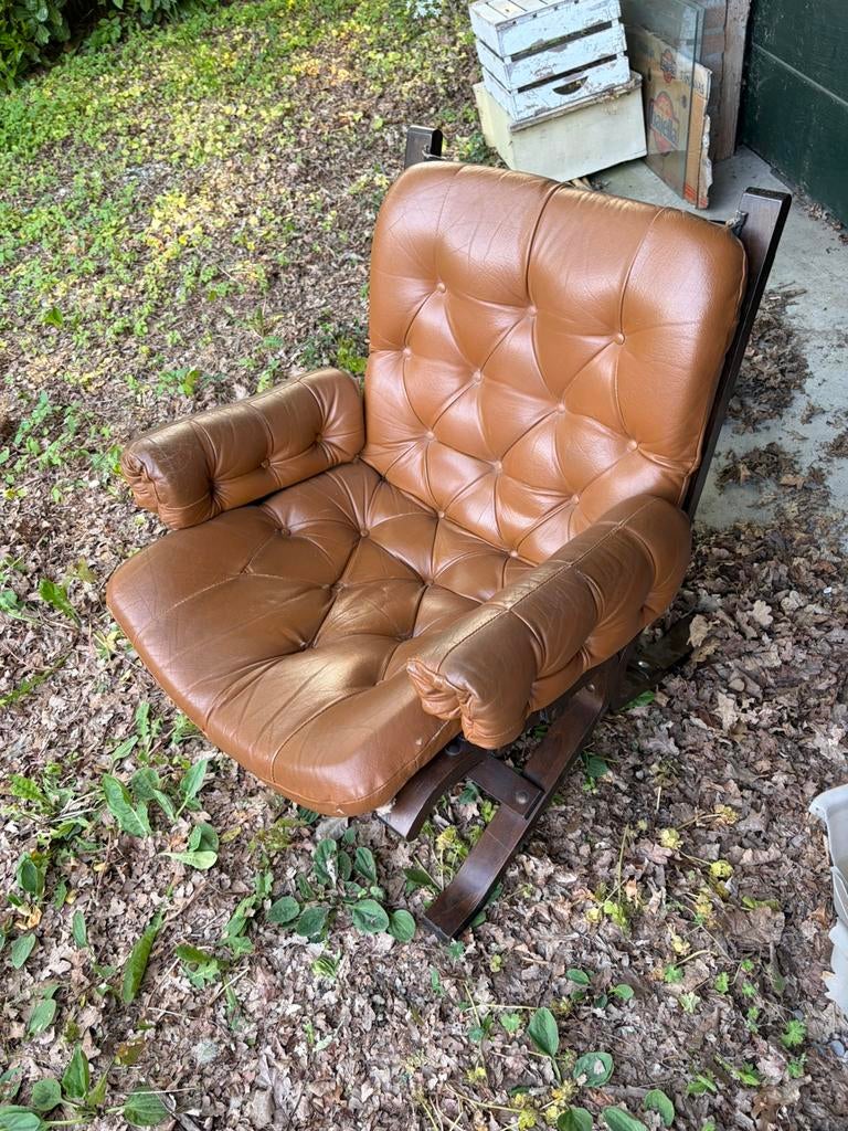 Vintage fauteuil design Ingmar Relling Westnofa, Ophalen, 75 tot 100 cm, 50 tot 75 cm