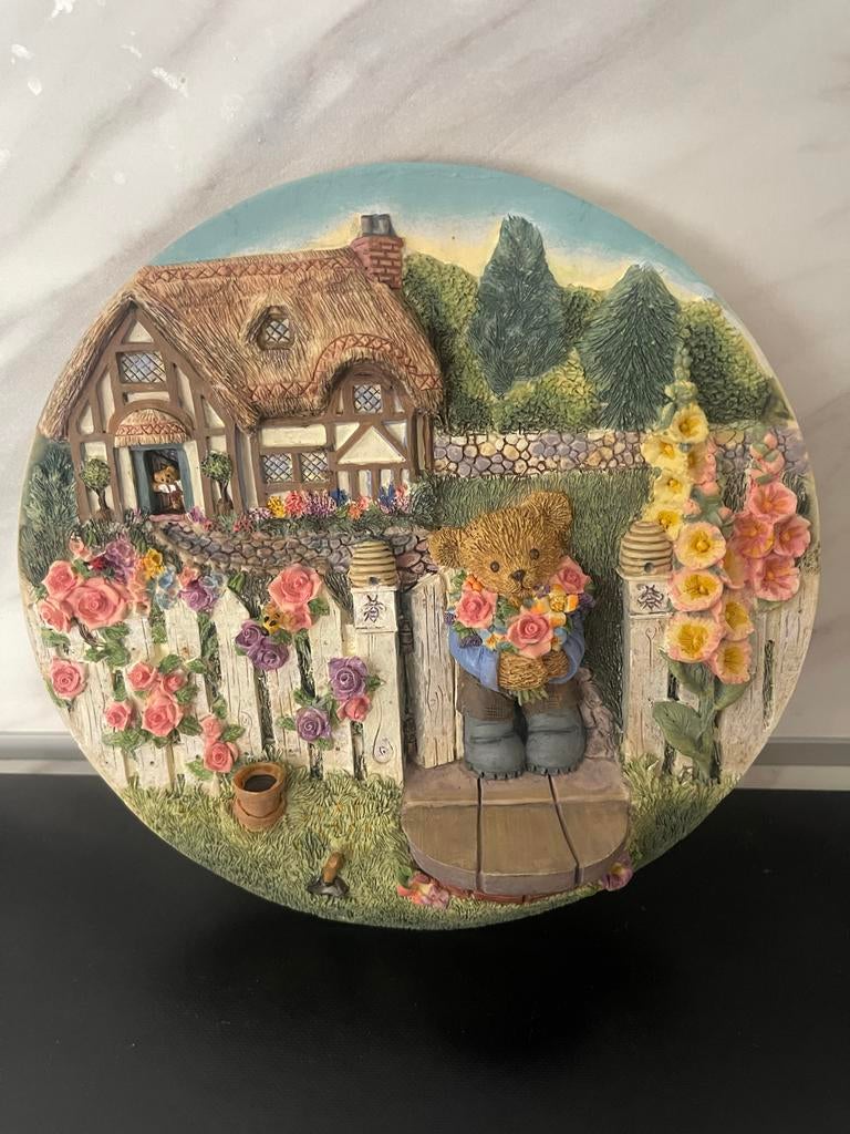 Franklin Mint Teddy Bear Surprise Decoratief Bord, Ophalen of Verzenden