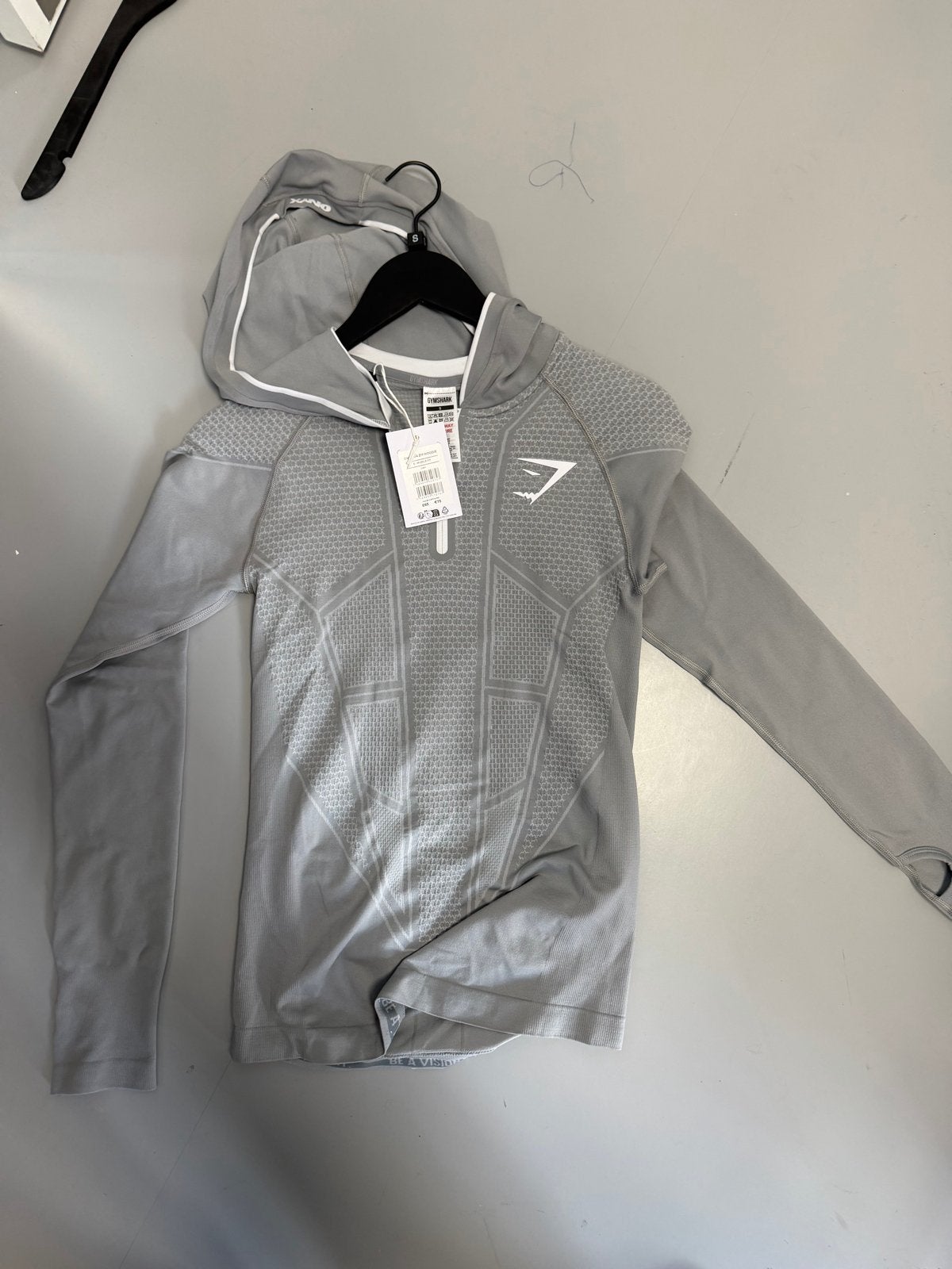 Gymshark sport hoodie grijs - Nieuw met kaartjes, Nieuw, Ophalen of Verzenden, Fitness of Aerobics, Maat 36 (S)