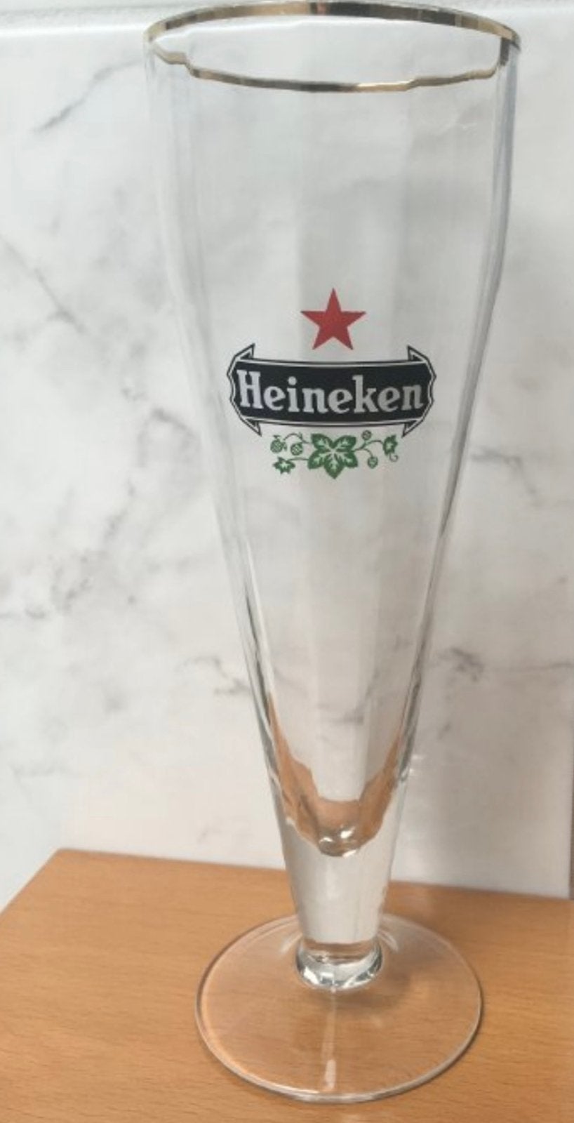 HEINEKEN GLAS - hoog glas en oud model, Ophalen of Verzenden, Zo goed als nieuw, Glas of Glazen, Heineken
