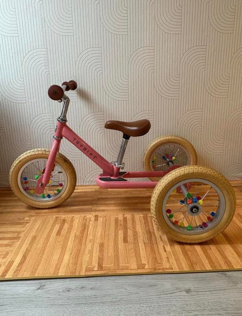Trybike loopfiets roze, Ophalen, Zo goed als nieuw, Loopfiets