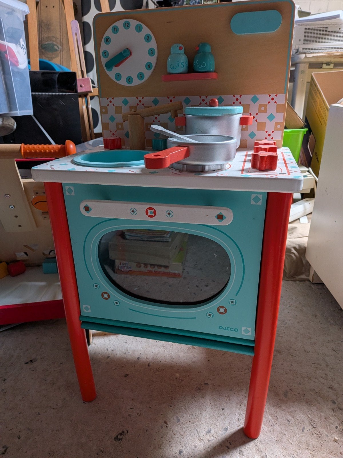 Houten speelkeuken van Djeco voor peuters, Ophalen, Gebruikt, Ontdekken