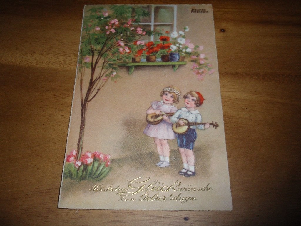 Illustrator Hannes Petersen Vintage, Verzenden, Voor 1920, Gelopen, Kinderen