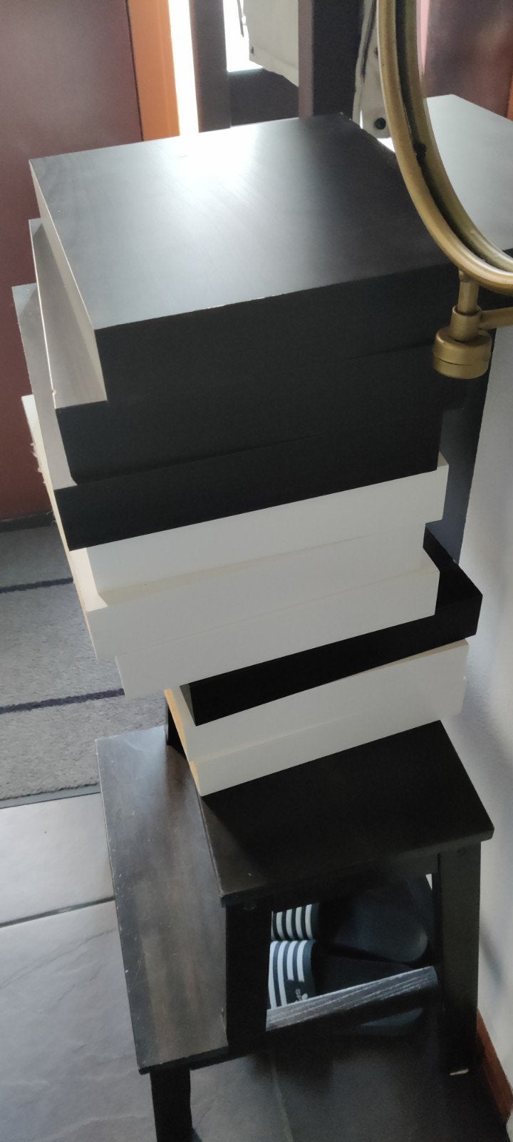 Houten planken ikea zwart en wit, Ophalen