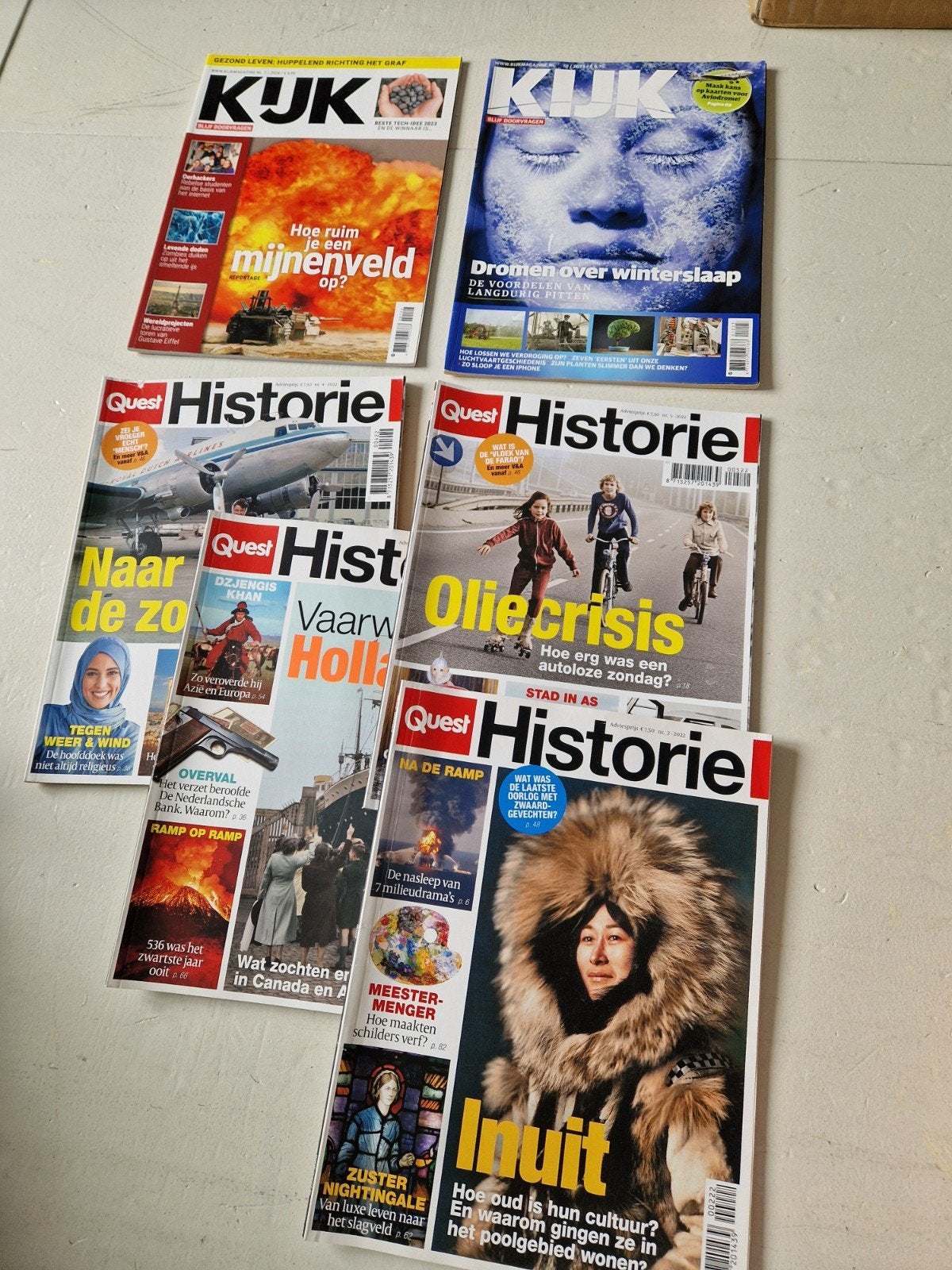 Quest Historie en Kijk magazines - Diverse edities, Boeken, Ophalen, Gelezen, Wetenschap en Natuur