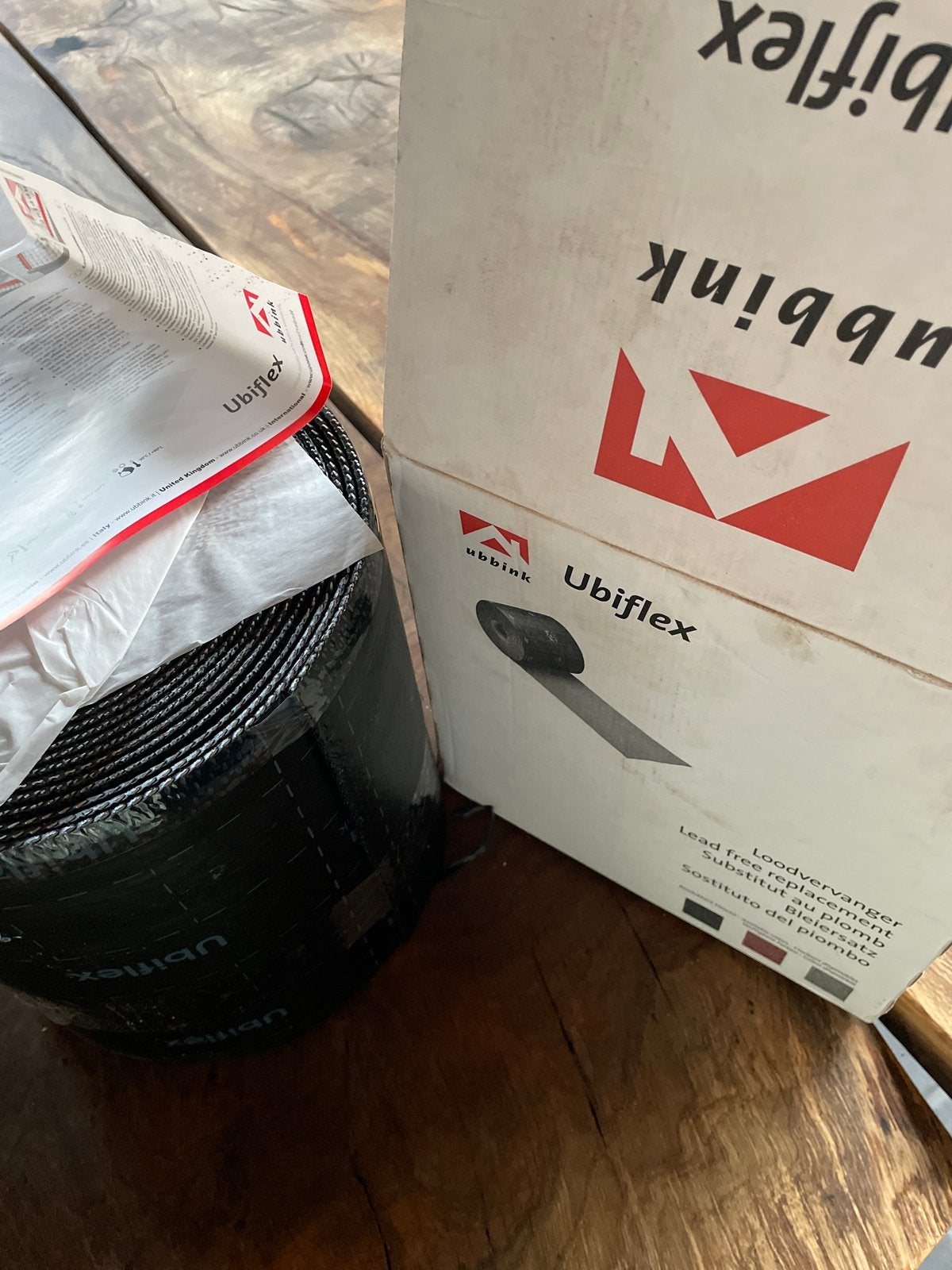Ubiflex Loodvervanger 250mm hoog 12 meter lang zwart, Doe-het-zelf en Verbouw, Ophalen, Kunststof, Zwart, Overige typen