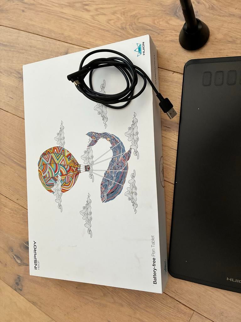 Huion Inspiroy H640P Tekentablet - Zo goed als nieuw, Computers en Software, Tekentablets, Zo goed als nieuw, Bedraad, Ophalen of Verzenden