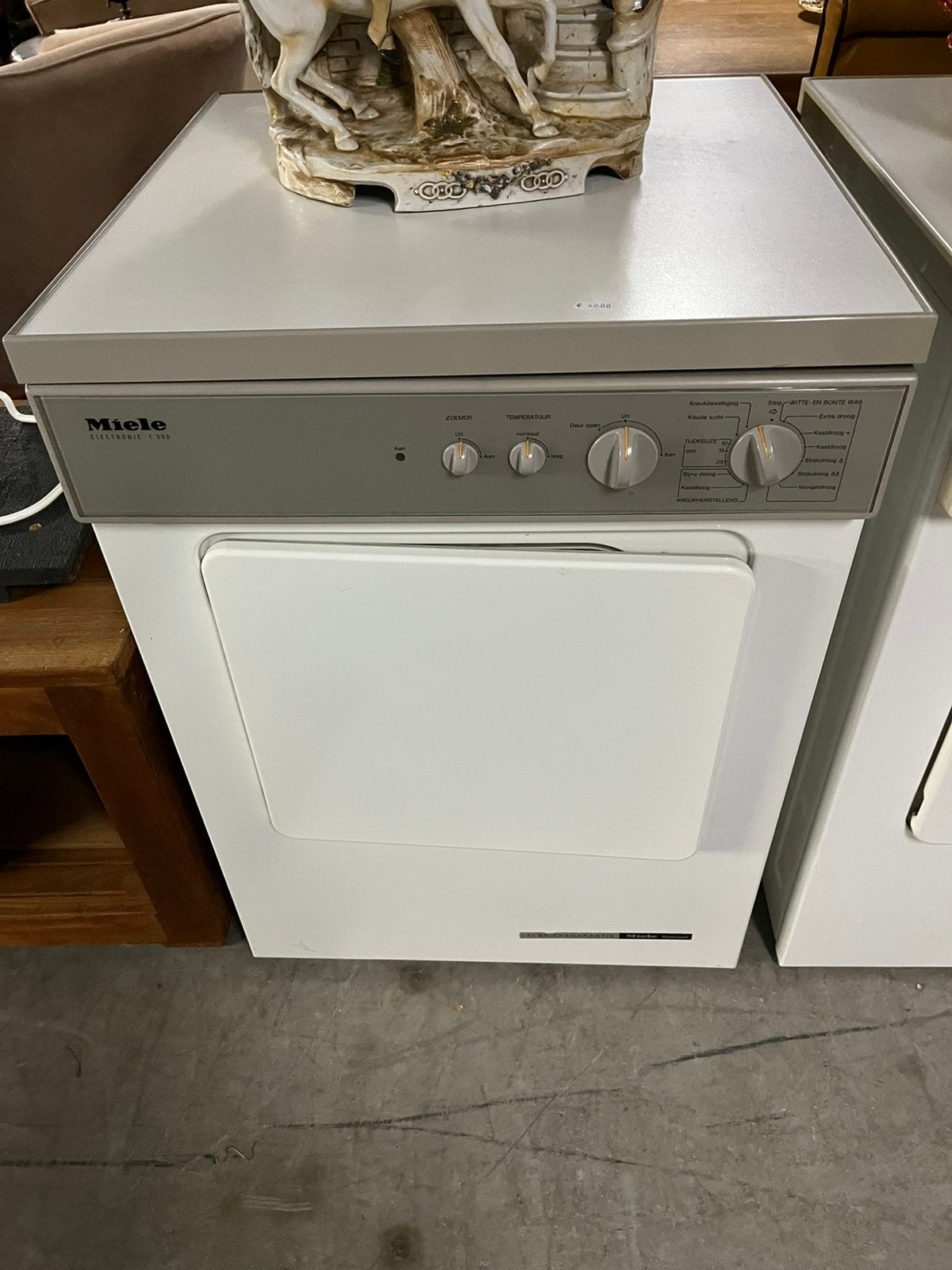 Miele wasdroger met afvoer Electronic T350, 6 tot 8 kg, Gebruikt, Ophalen of Verzenden, Voorlader