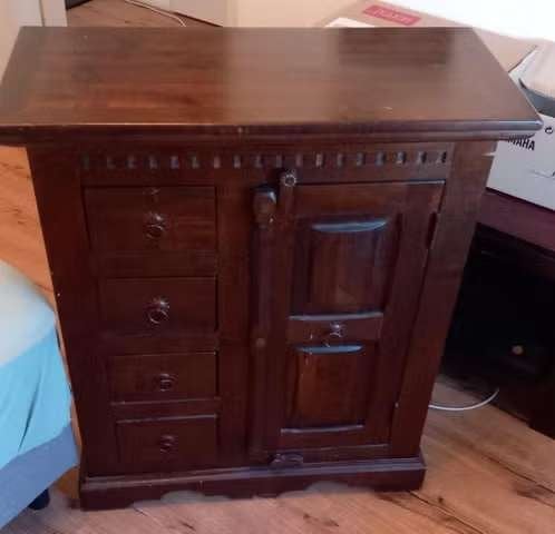 Massief houten kastje met lades – klassieke stijl, Huis en Inrichting, Ophalen, Gebruikt, 50 tot 100 cm, Minder dan 100 cm