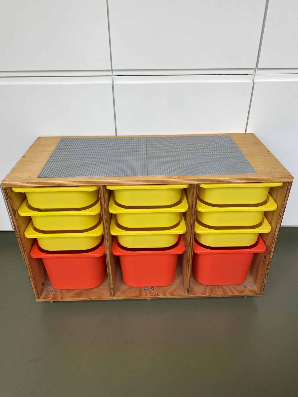 Handgemaakte LEGO/speeltafel met opbergruimte, Ophalen, Kunststof, 5 laden of meer, 50 tot 100 cm