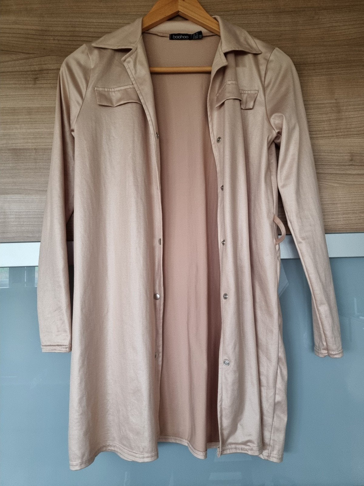 Boohoo doorknoop jurk maat XS, Ophalen of Verzenden, Zo goed als nieuw, Maat 34 (XS) of kleiner, Boven de knie