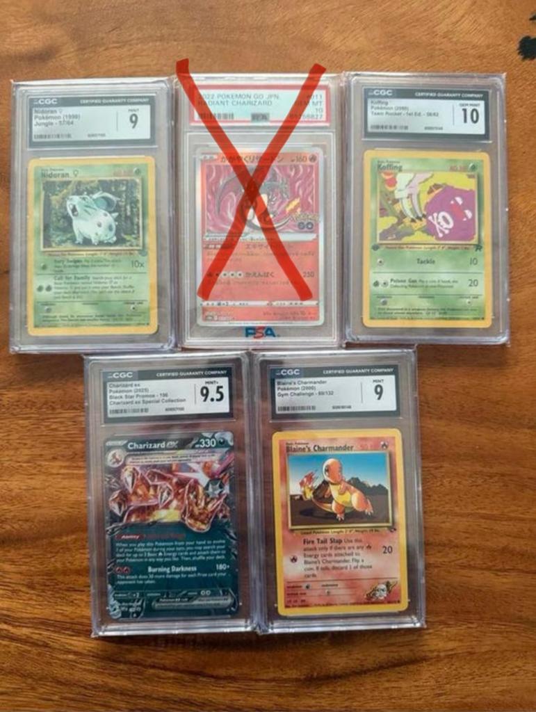 meerdere Pokemon Slabs, Ophalen of Verzenden, Gebruikt, Meerdere kaarten