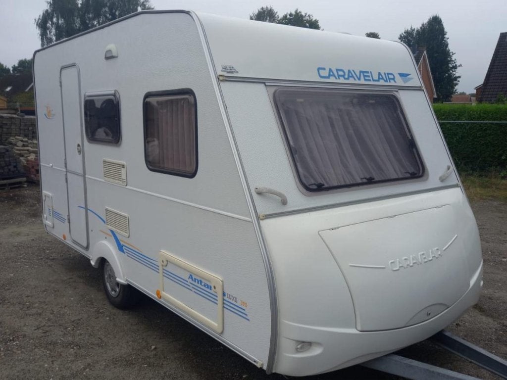 Caravelair Antares Luxe 390 TS VOORTENT, VAST BED, Caravans en Kamperen, Treinzit, Schokbreker, Vast bed, Contact@caravelair.tm.fr
