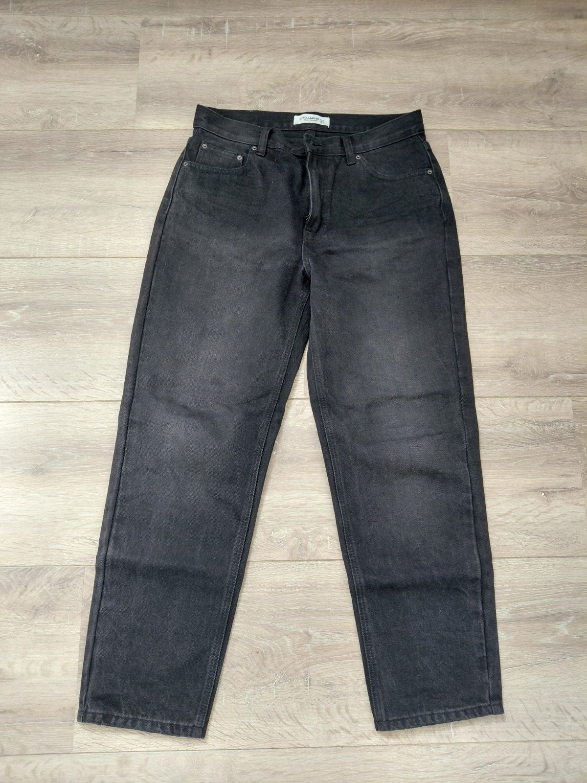 Zwarte jeans x Pull&Bear, Zwart, Ophalen of Verzenden, Zo goed als nieuw, W30 - W32 (confectie 38/40)
