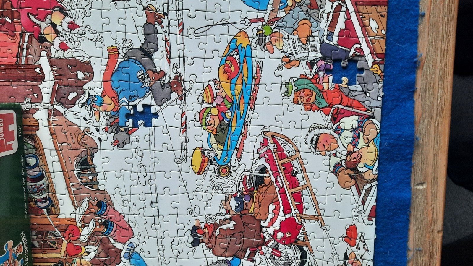 jan van haasteren sneeuwpret puzzel 1500 stukjes, Ophalen of Verzenden, 500 t/m 1500 stukjes, Zo goed als nieuw