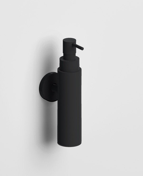 Clou Sjokker zeepdispenser 100cc wandmodel mat zwart SJ/09.2, Nieuw, Overige merken, Zwart, Zeepdispenser/zeepbakje