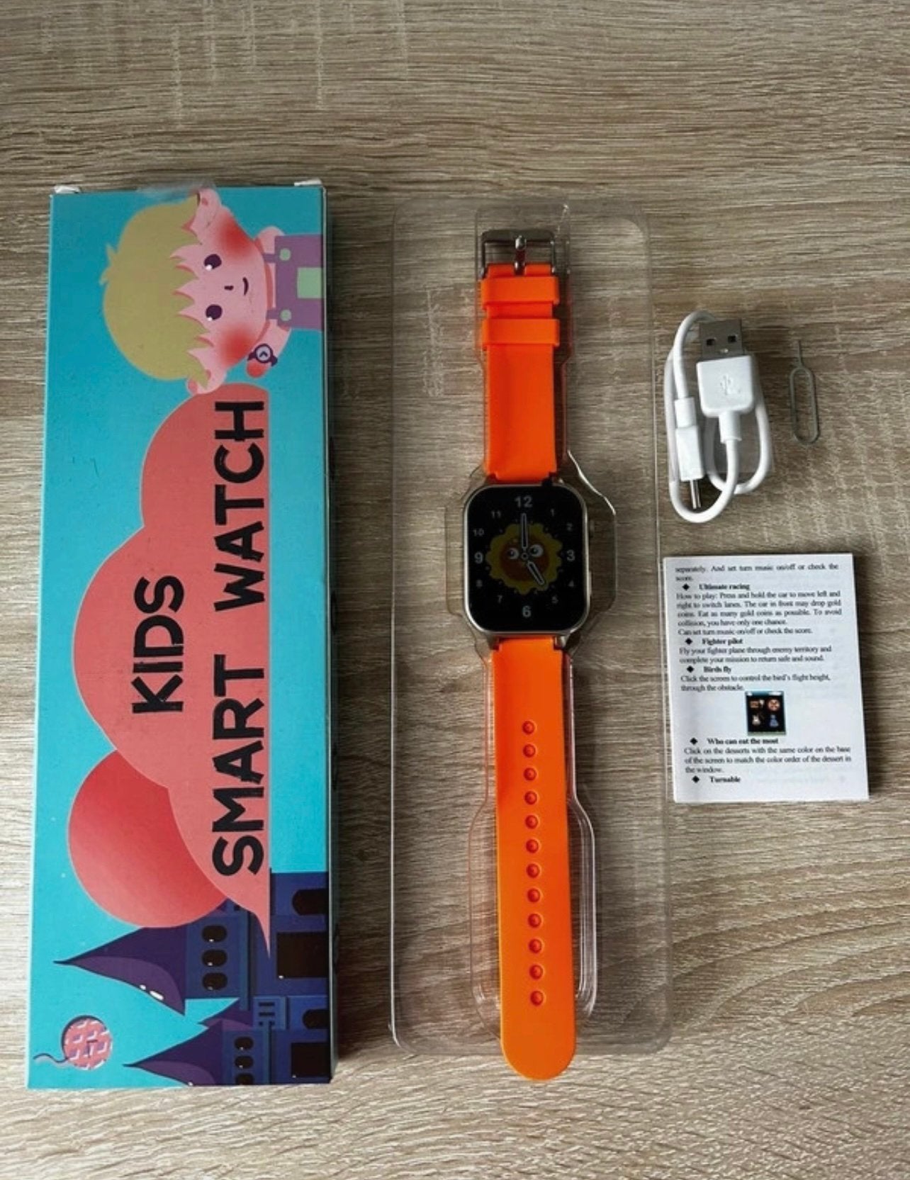 Kids Smart Watch, Ophalen of Verzenden, Nieuw, Oranje, Jongen of Meisje