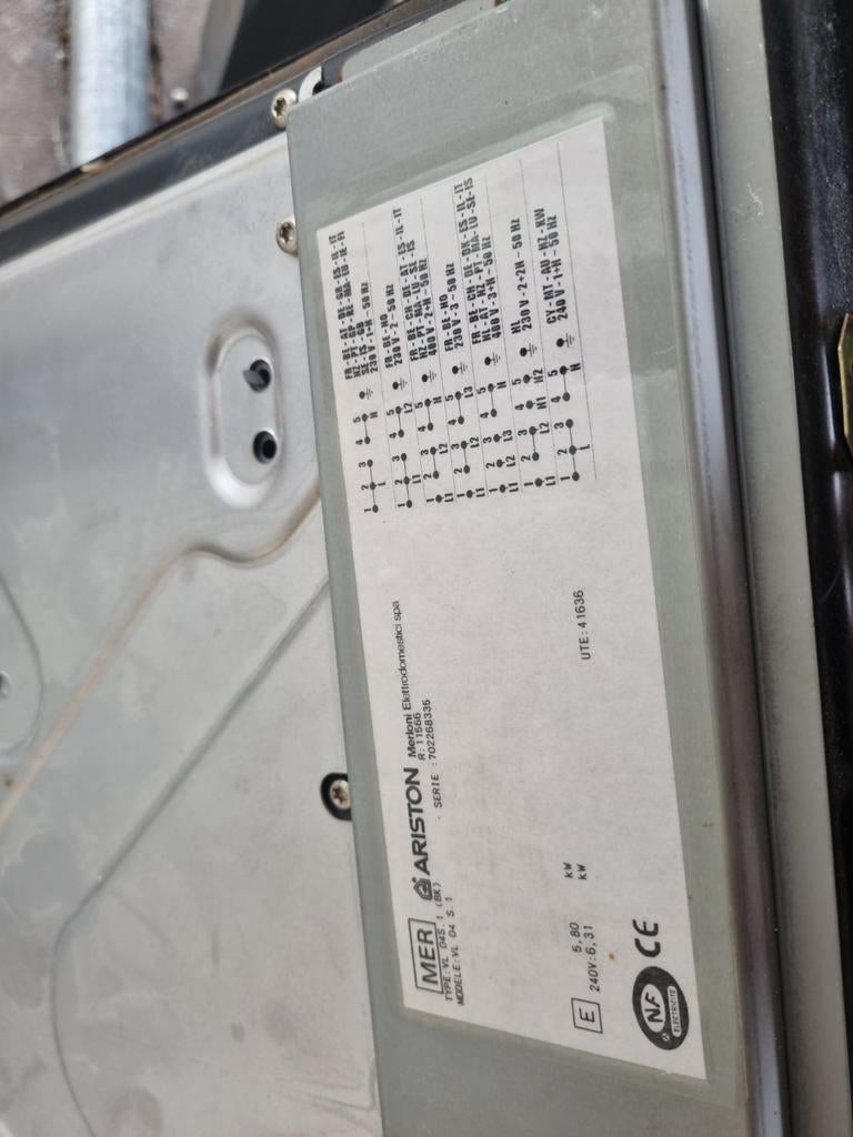 Ariston Elektrische Kookplaat - 4 Kookzones, Ophalen, Gebruikt, 4 kookzones, Vrijstaand