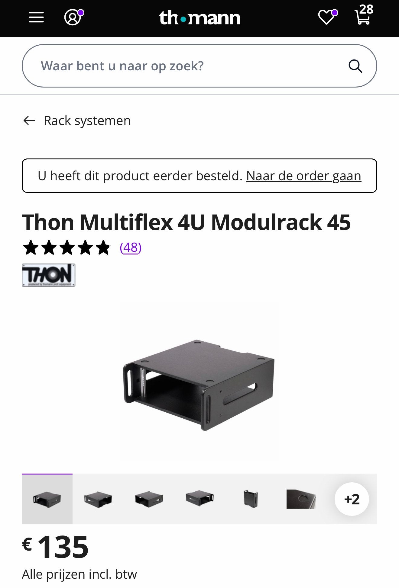 Thon Multiflex 4U Modulrack 45 - 19" Rack Systeem, Ophalen, Nieuw
