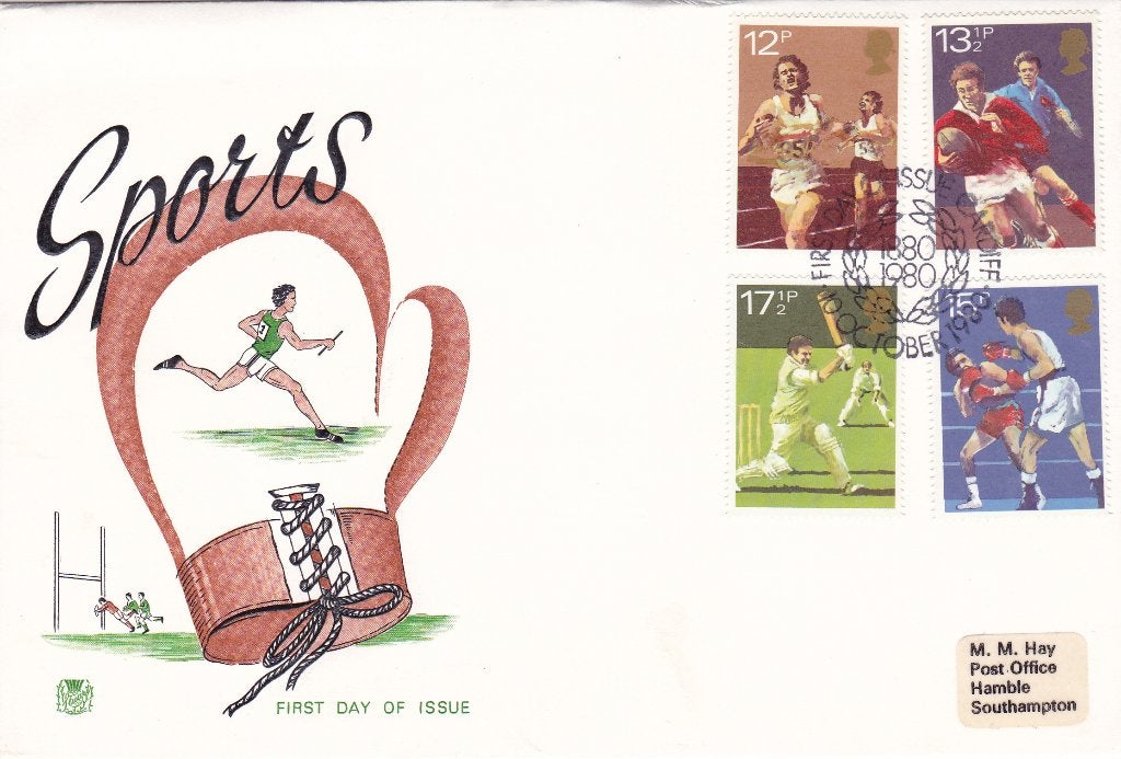 Engeland. GB. First Day Cover 'Sports' - 1980, Postzegels en Munten, Postzegels | Eerstedagenveloppen, Ophalen of Verzenden, Onbeschreven