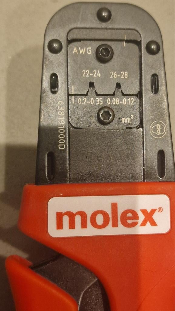 Molex Krimptang - minifit jr nr638191000D - Nieuwstaat, Ophalen of Verzenden