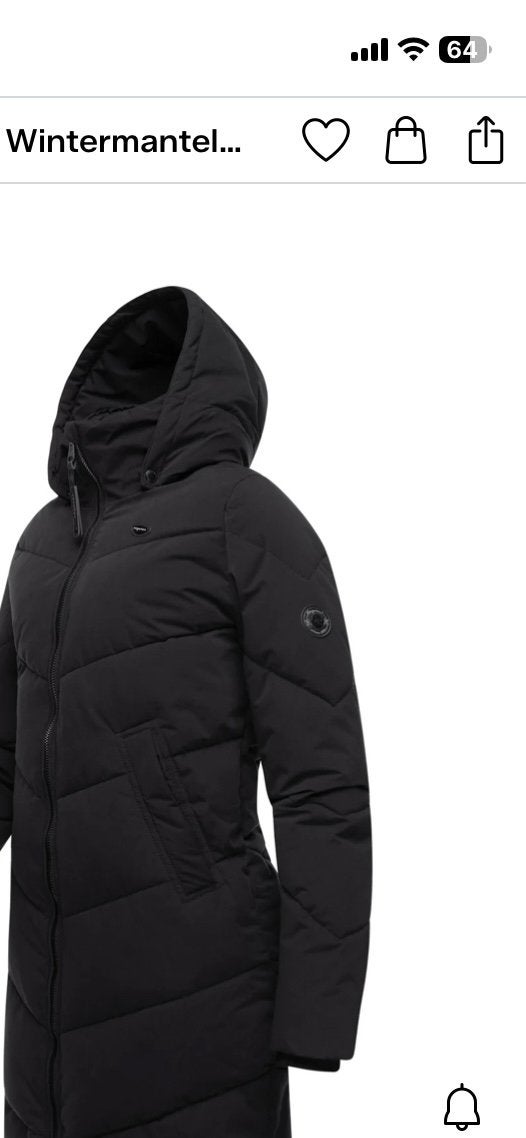 Ragwear vegan winterjas,  water en wind afstotend maat S, Ophalen of Verzenden, Zo goed als nieuw, Maat 36 (S), Zwart
