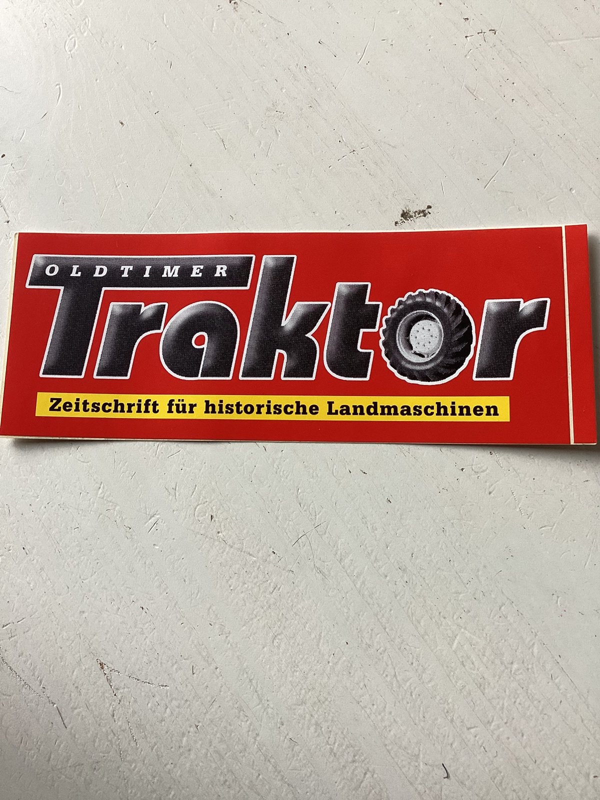 Duitse sticker Oldtimer Traktor Zeitschrift, Verzenden, Zo goed als nieuw