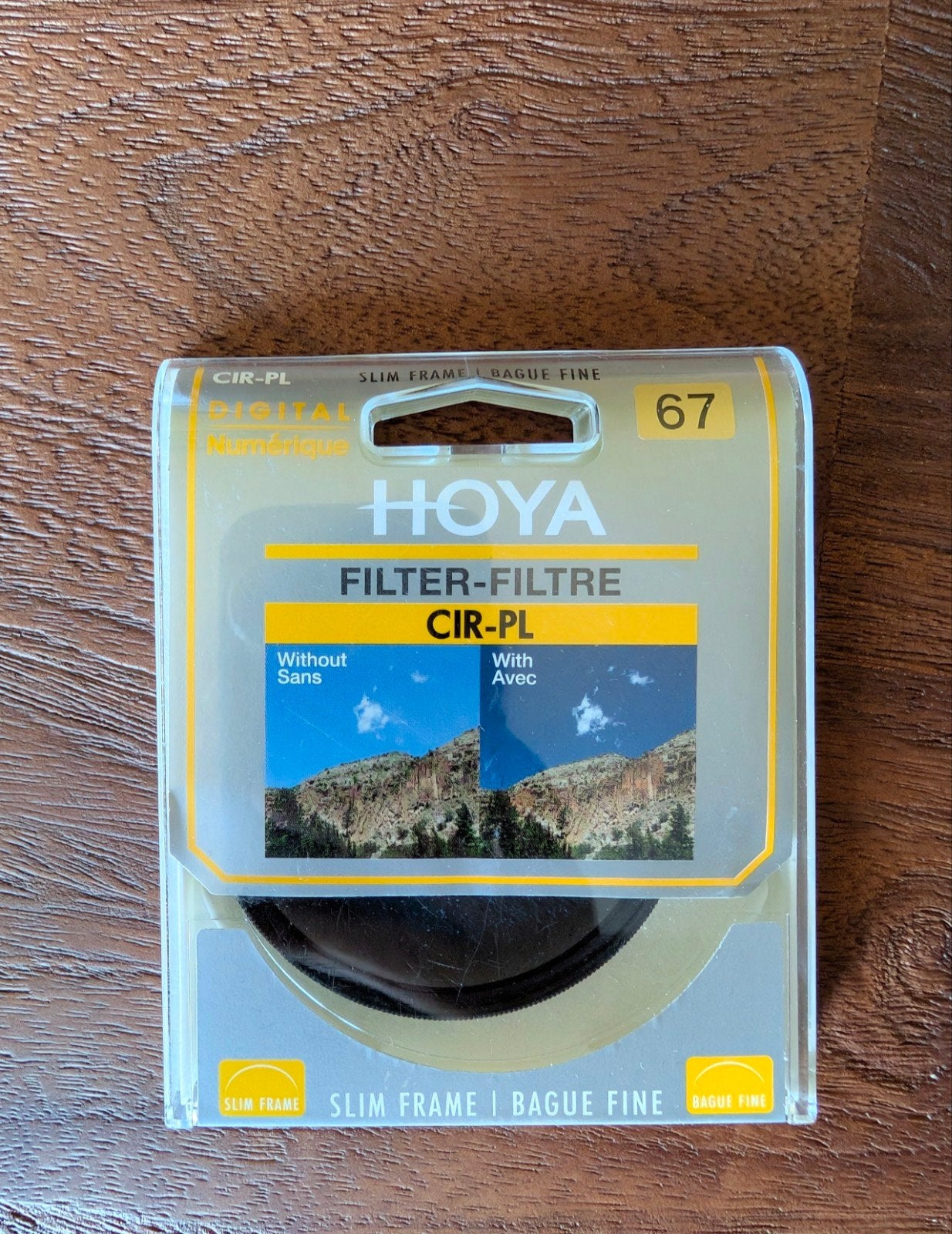 Hoya CIR-PL Slim 67mm filter zo goed als nieuw, Audio, Tv en Foto, Fotografie | Filters, Polarisatiefilter, 60 tot 70 mm, Slim profiel