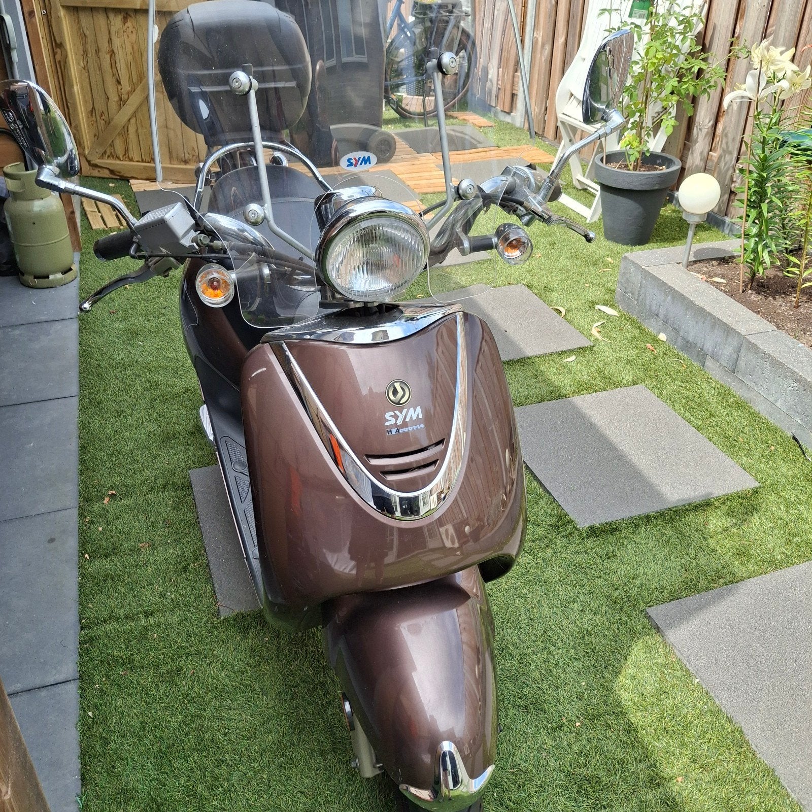 Sym Allo scooter uit 2015 met lage kilometerstand, Fietsen en Brommers, Ophalen