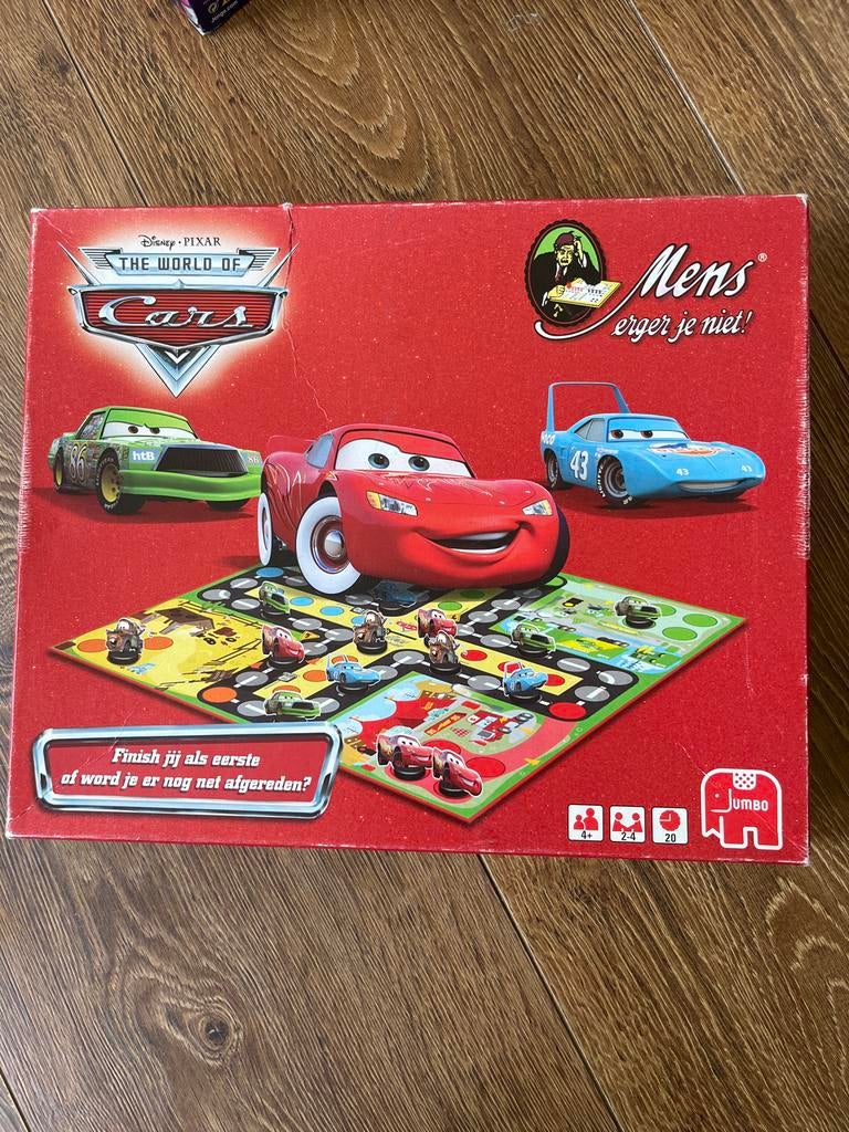 Disney Pixar Cars Mens Erger Je Niet! Bordspel Jumbo, Ophalen of Verzenden, Gebruikt