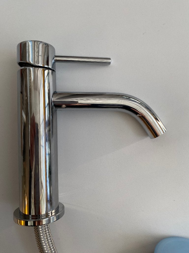 NIEUW: Fima Carlo Frattini Spillo wastafelkraan met wastedop, Ophalen of Verzenden, Nieuw, Chroom, Kraan