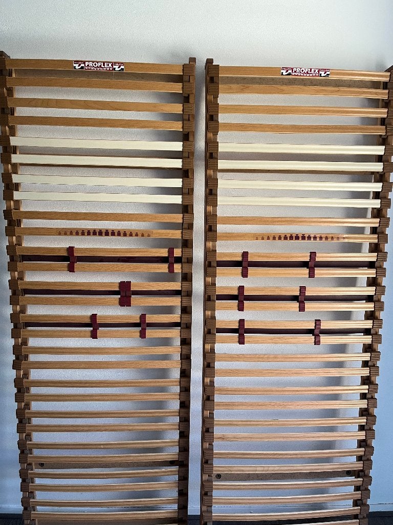 Slatted Bed Base / Bedframe pallet 70*200, Huis en Inrichting, Ophalen, 70 cm of minder, Tweepersoons, Zo goed als nieuw