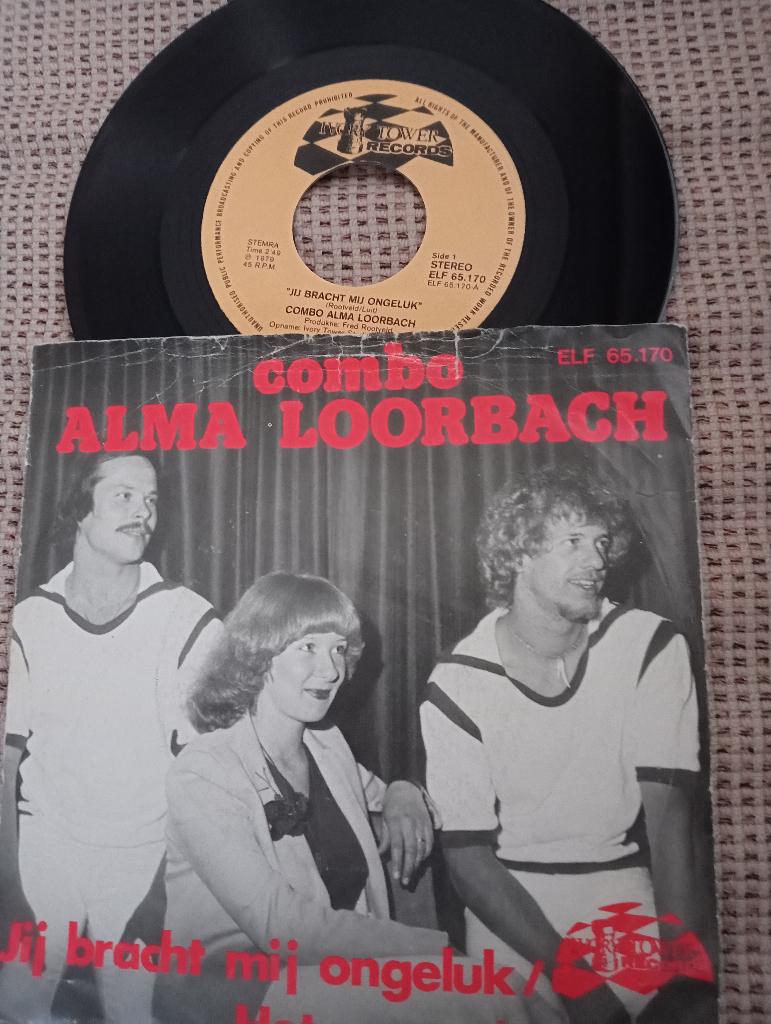 Piratentopper!! Combo Alma Loorbach Jij bracht mij ongeluk, Cd's en Dvd's, Vinyl Singles, Gebruikt, Fotohoes, 7 inch, Single