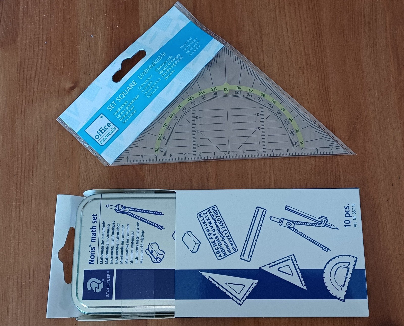 Complete schoolset: wiskundeset, boekenkaften & etiketten, Ophalen, Nieuw