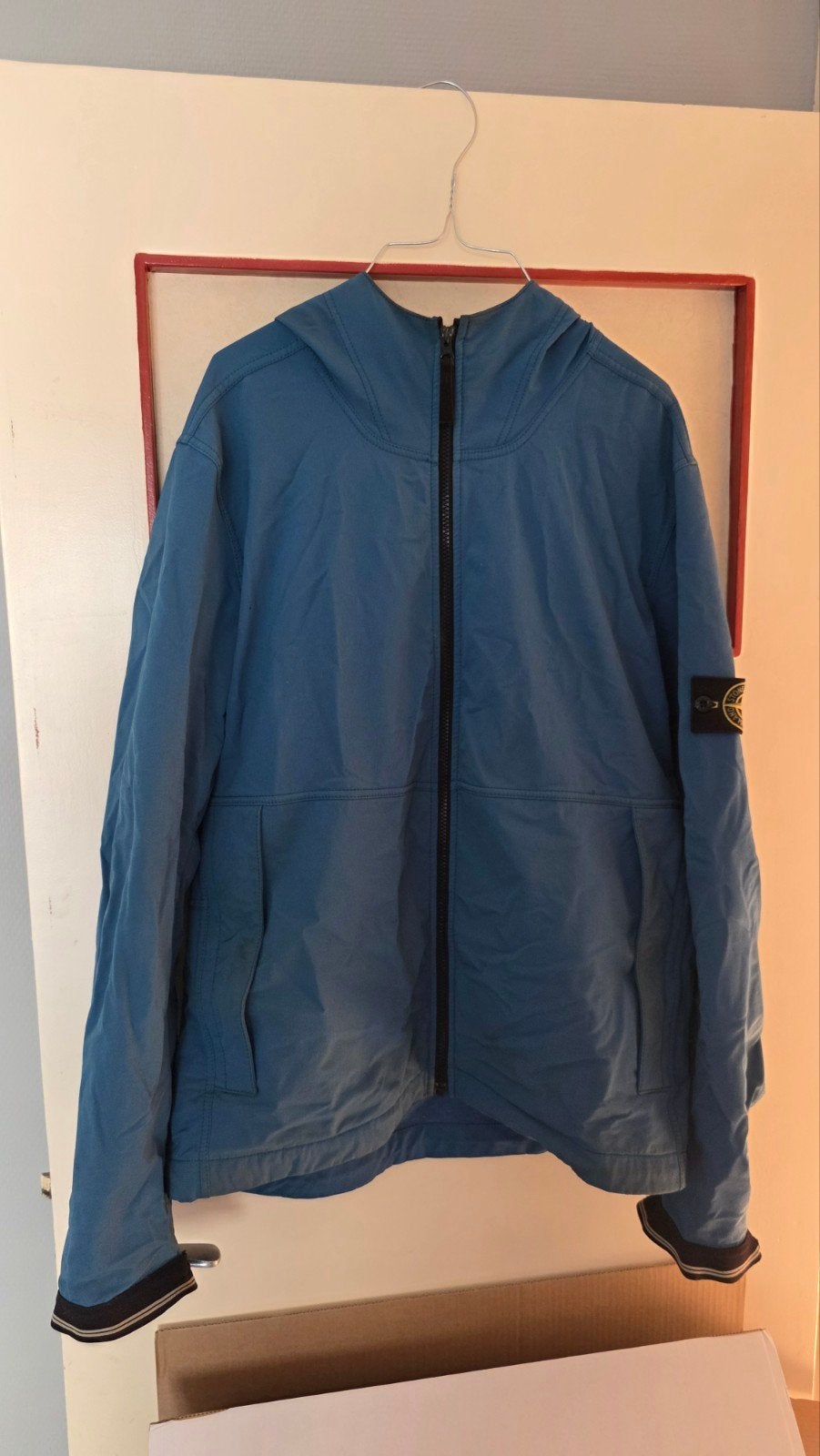 Stone Island Soft Shell R Jas Blauw - In goede staat, Blauw, Overige maten, Ophalen of Verzenden, Stone Island