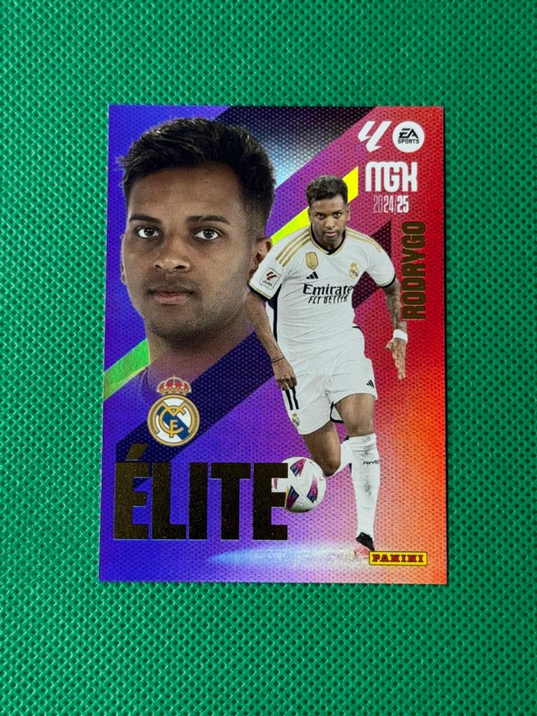 Rodrygo #14 Real Madrid Panini Megacracks Élite 24/25, Ophalen of Verzenden, Zo goed als nieuw, Buitenlandse clubs, Poster, Plaatje of Sticker