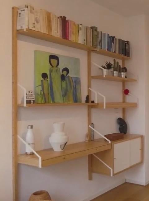 Ikea Svalnas wandmeubel met mini-bureau, Ophalen, Zo goed als nieuw
