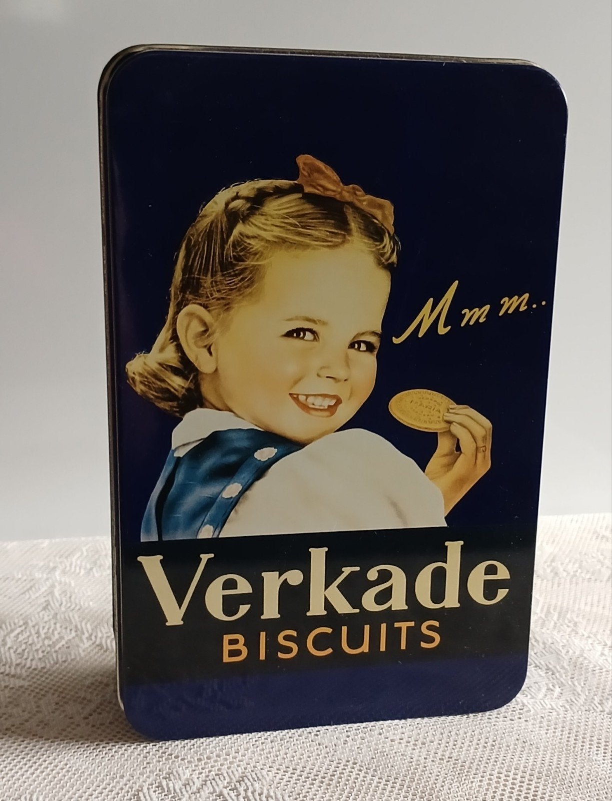 Verkade Biscuit, Verzamelen, Blikken, Ophalen of Verzenden, Gebruikt, Koek(jes), Verkade