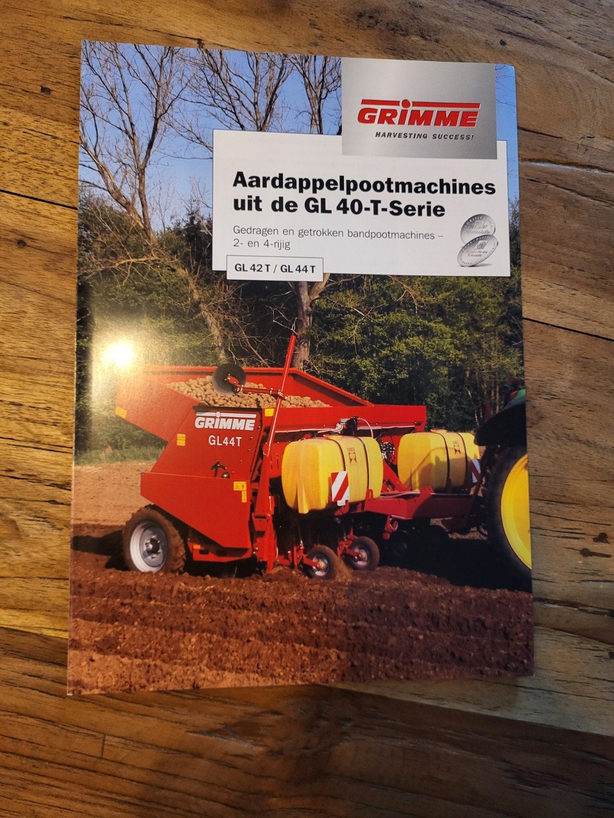 tractor folder Grimme GL 40-T aardappelpootmachines, Ophalen of Verzenden, Zo goed als nieuw