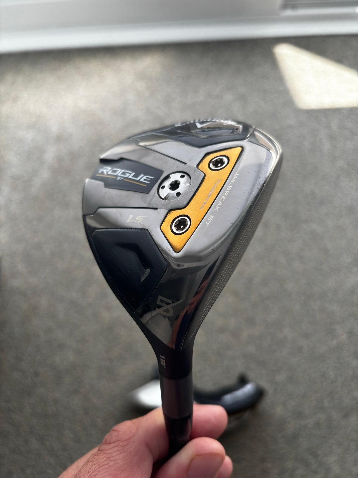 Callaway Rogue ST LS 3 Wood 15 met S-flex shaft, Sport en Fitness, Ophalen of Verzenden, Zo goed als nieuw, Club, Callaway