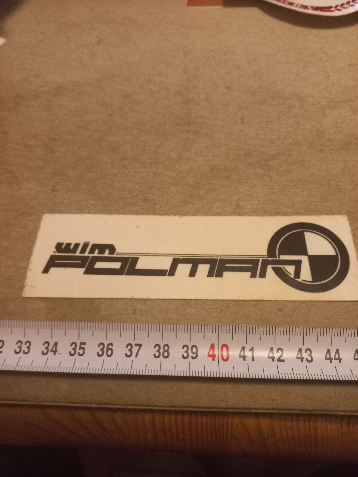 Wim Polman BMW Sticker - Vintage Auto Decoratie, Ophalen of Verzenden, Gebruikt